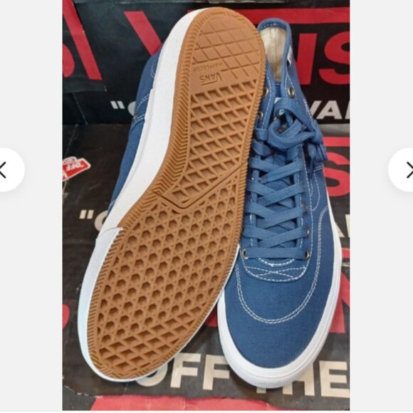 Vans Men's 9 Crockett High Canvas Blue/White -VN0007QVY6Z NIB - Picture 3 of 4